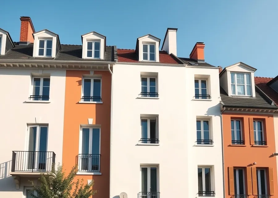 Façade rénovée par un artisan peintre à Lille